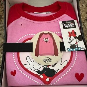 Disney Minnie Mouse Pink and Red Sweatshirt
